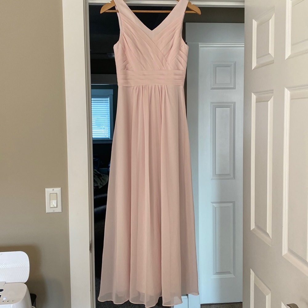 Blush pink Junior Bridesmaid dress